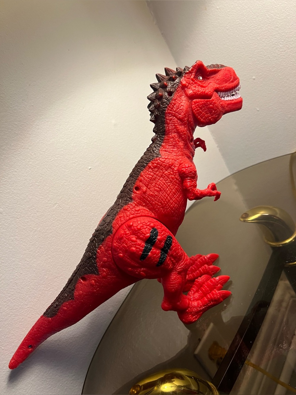 Red Dinosaur Reptile Toy - Brand Unknown
